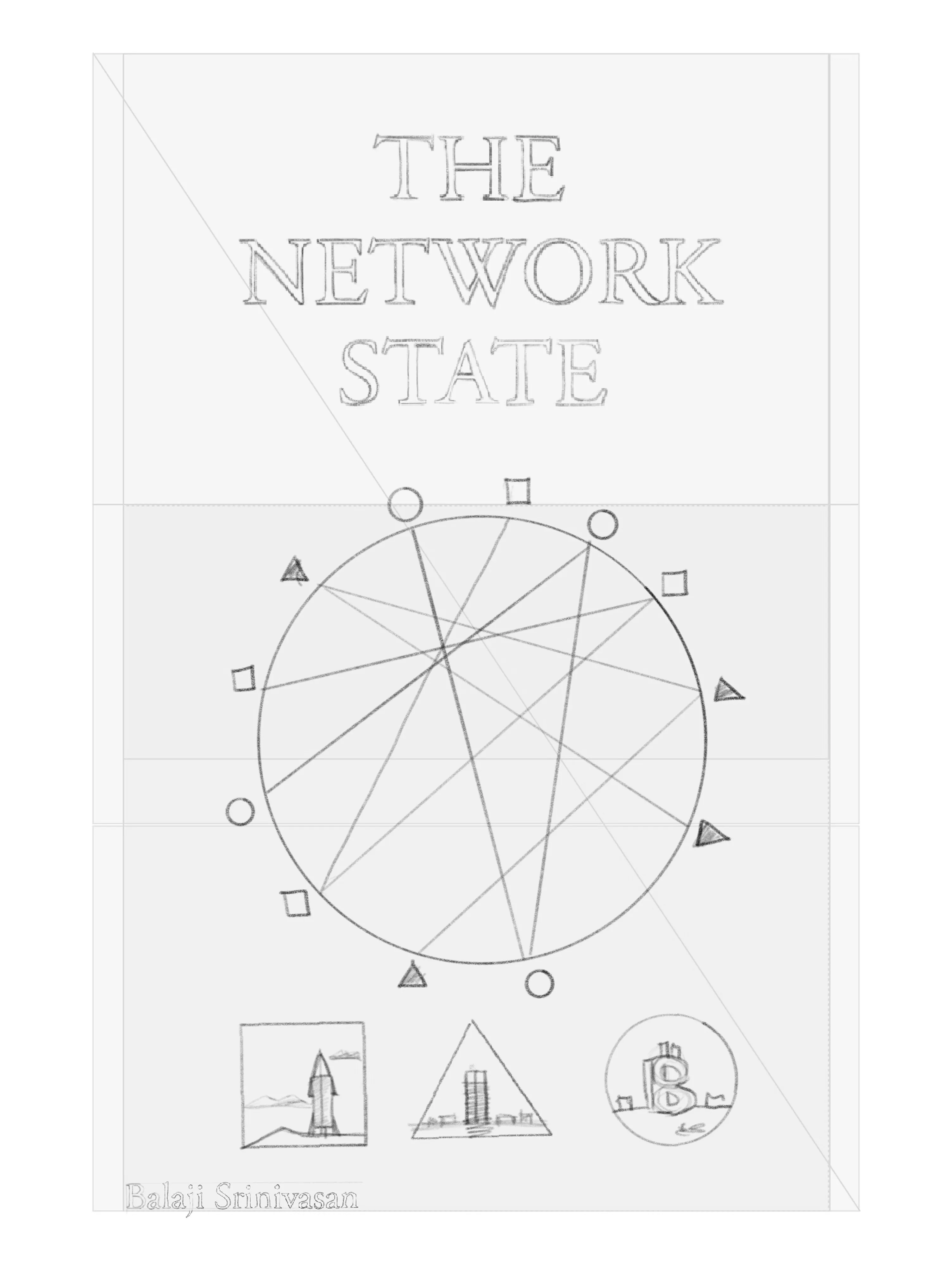 Connected network concept sketch