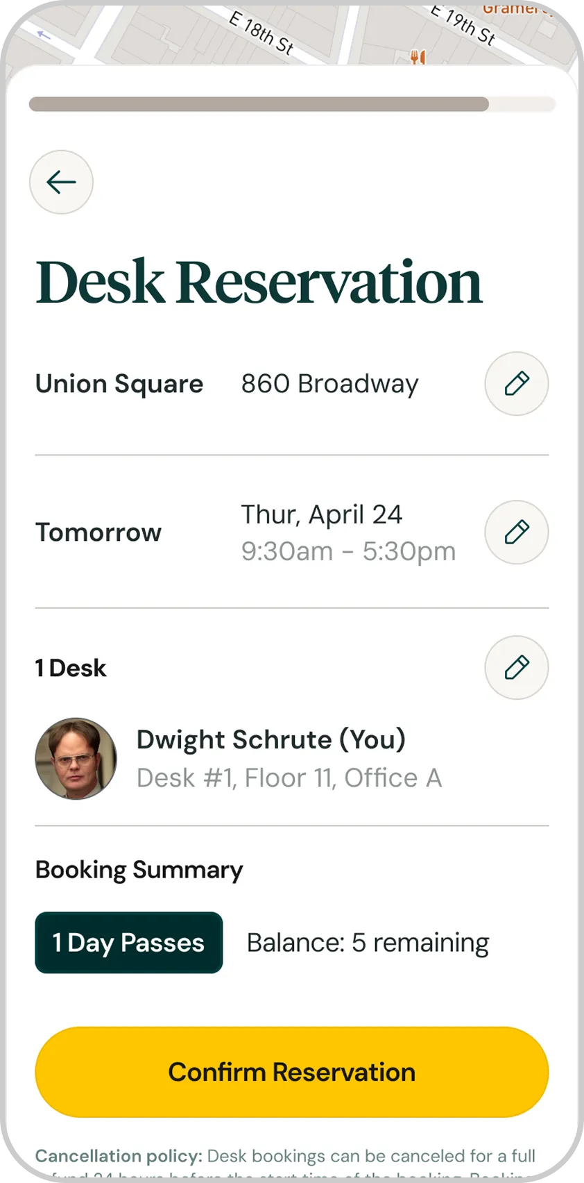 Booked and confirmed