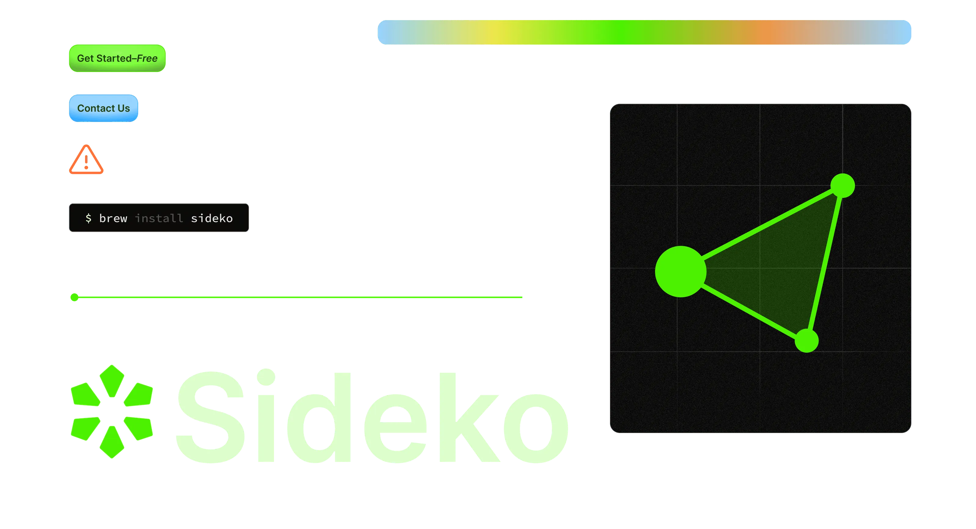 Sideko Launch Homepage