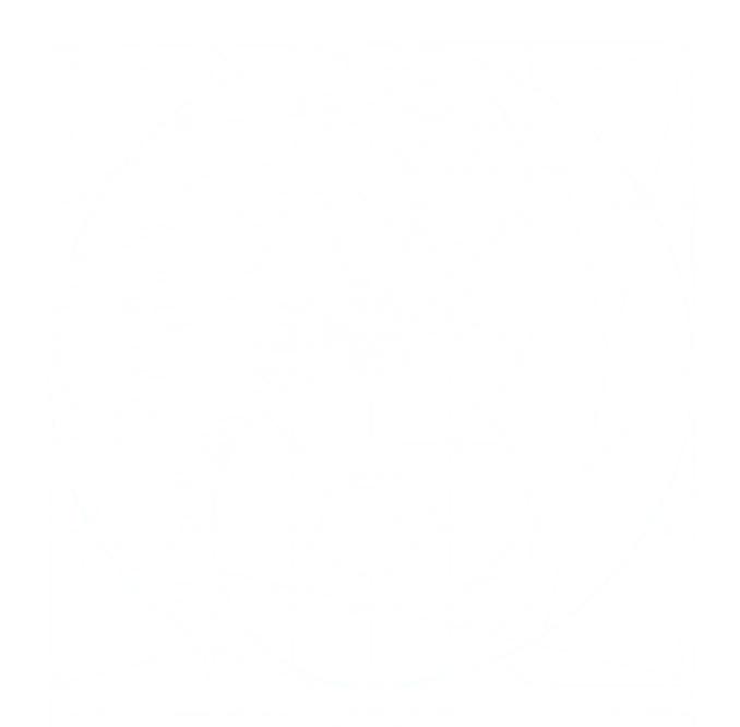 Yin-yang symbol with construction lines